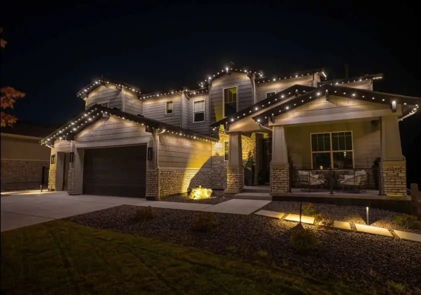 Permanent Light Installation Okoboji Iowa